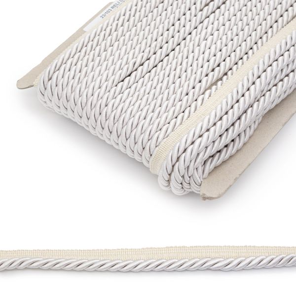 Кант витой 9 мм / 25 метров, вискоза (80/54), белый