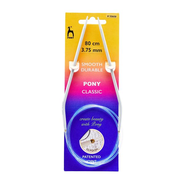 Спицы круговые Pony Classic ⌀3.75 мм, 80 см, алюминий, 50608