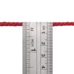 Шнур круглый х/б ⌀4.0 мм / 100 метров, (бобина) (красный)