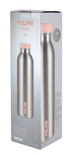 Бутылка металлическая для напитков 591 мл, Milan Silver series 643020SL
