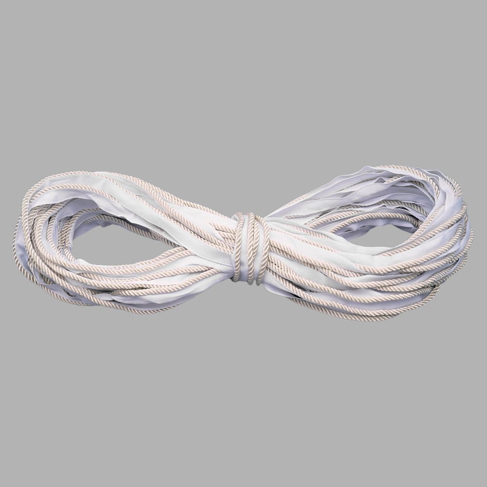 Кант витой 5 мм / 25 метров, белый/21 белый, 3AR3294
