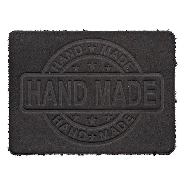 Термоаппликация из кожи Hand Made 7х5,25см, 100% кожа, 43 черный