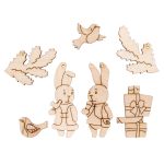 Заготовка из фанеры Мини набор Зайчики 2, 4.5х3.3х0.3 см, 0.3 см, ВД-1135 Mr.Carving