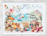 Набор для вышивания нитками Чудесная игла, Морской бриз 40х31 см