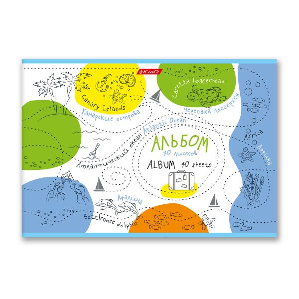 Альбом для рисования 100 г/м², A4 29х20.5 см, 10 шт, на скобе 40 л, 40АЛСК4_000235 Альбом впечатлений, Светоч