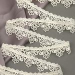 Кружево гипюр (плетёное) 25 мм, цв.3 молочный, уп. 9 м, Kruzhevo