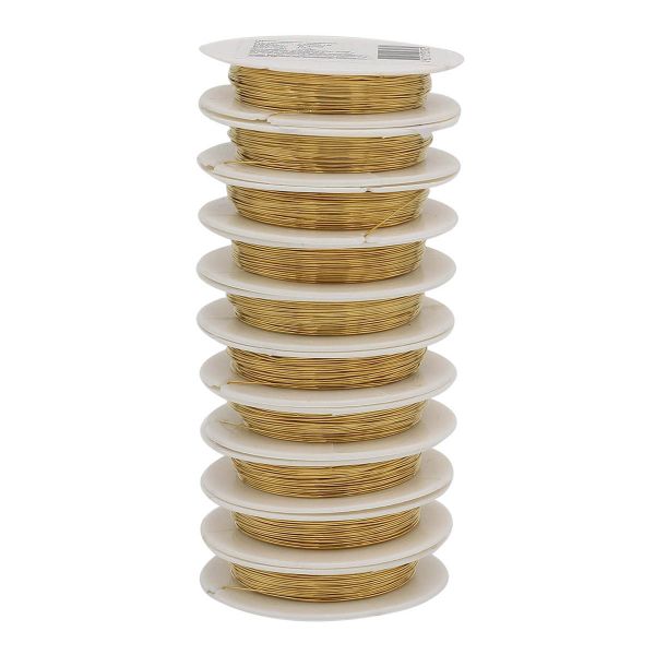 Проволока медная ⌀0.4мм / 10м (золото)