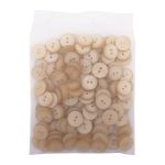 Пуговицы на 2 прокола 28L (18мм), пластик (col.27 светло-бежевый), CR-K18M, 144 шт