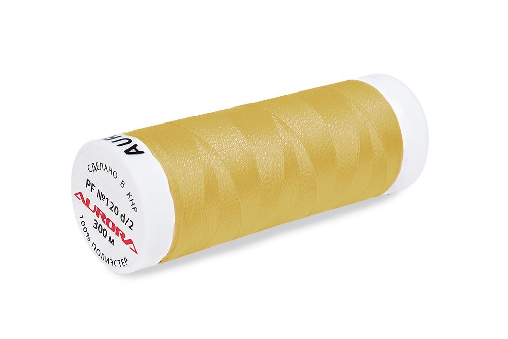 Нитки для креативных работ Aurora №120, 300 м, цв. PF560, 5 катушек