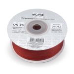 Лента капроновая (органза) 25.0 мм / 22.8±1 метра, 042 т. терракот, Blitz OR-25