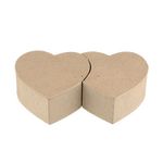 Заготовка из папье-маше Коробочка-сердца, 20х11.5х5 см, PAM-058 Love2art