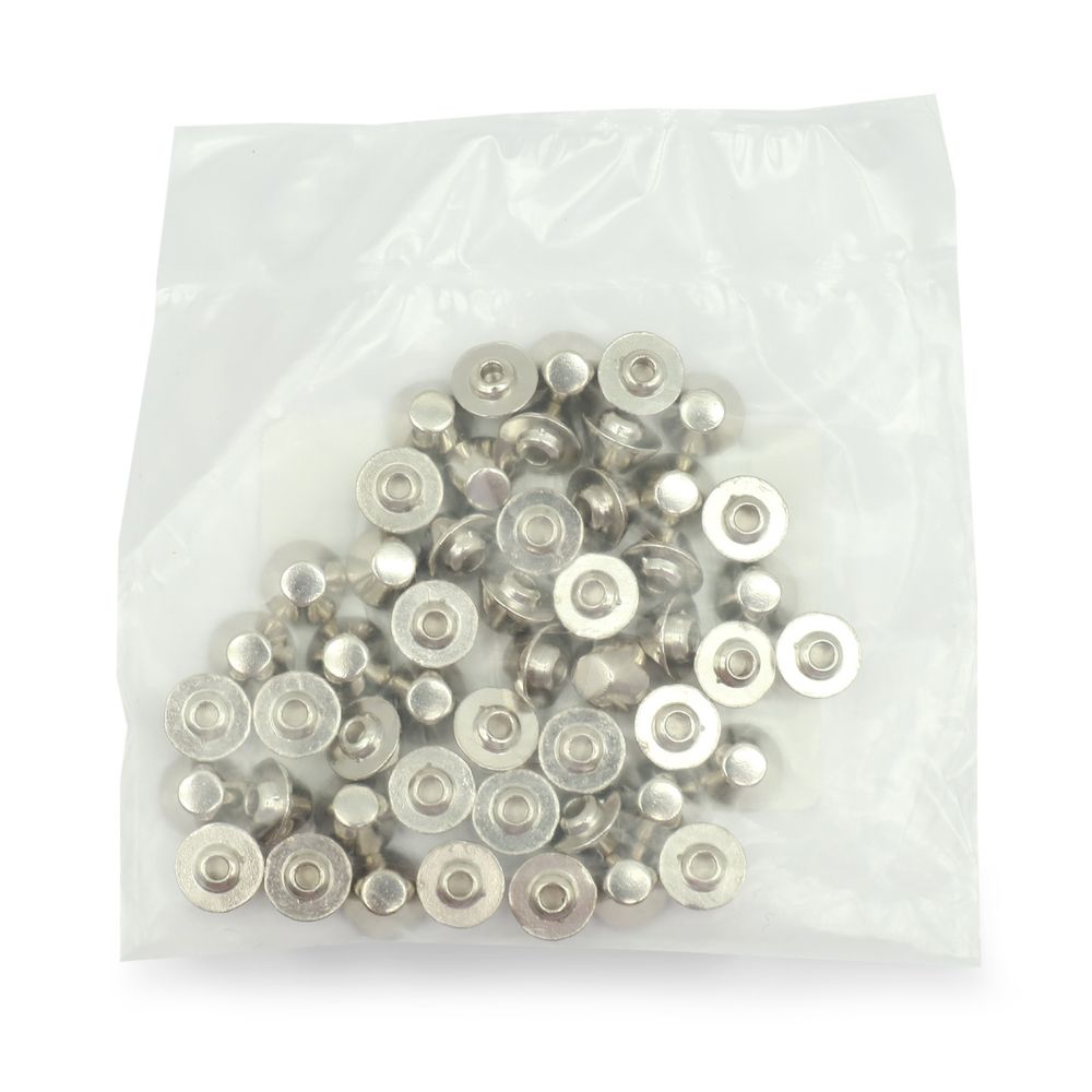 Хольнитены джинсовые ⌀9 мм, |БЕЗ ГВОЗДЯ|, BIG, никель мет. конус, 50 шт