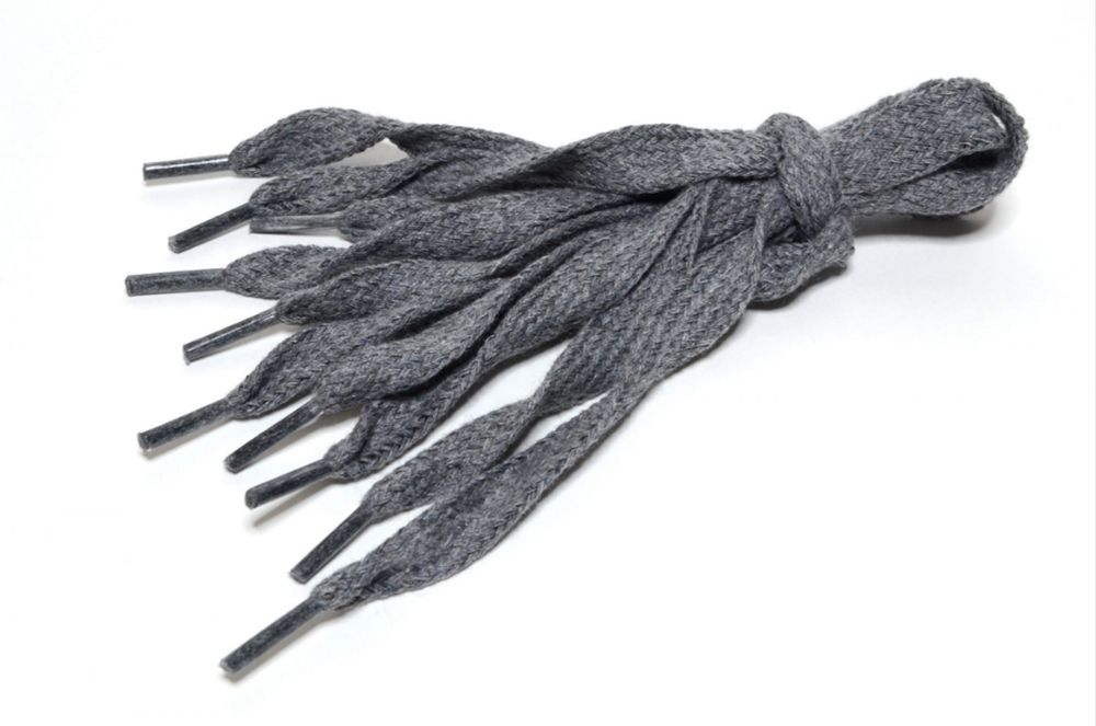 Шнурки хлопковые 10 мм, 150 см, 1 пар(a), №06 т.серый, Gamma ХБ-401/10