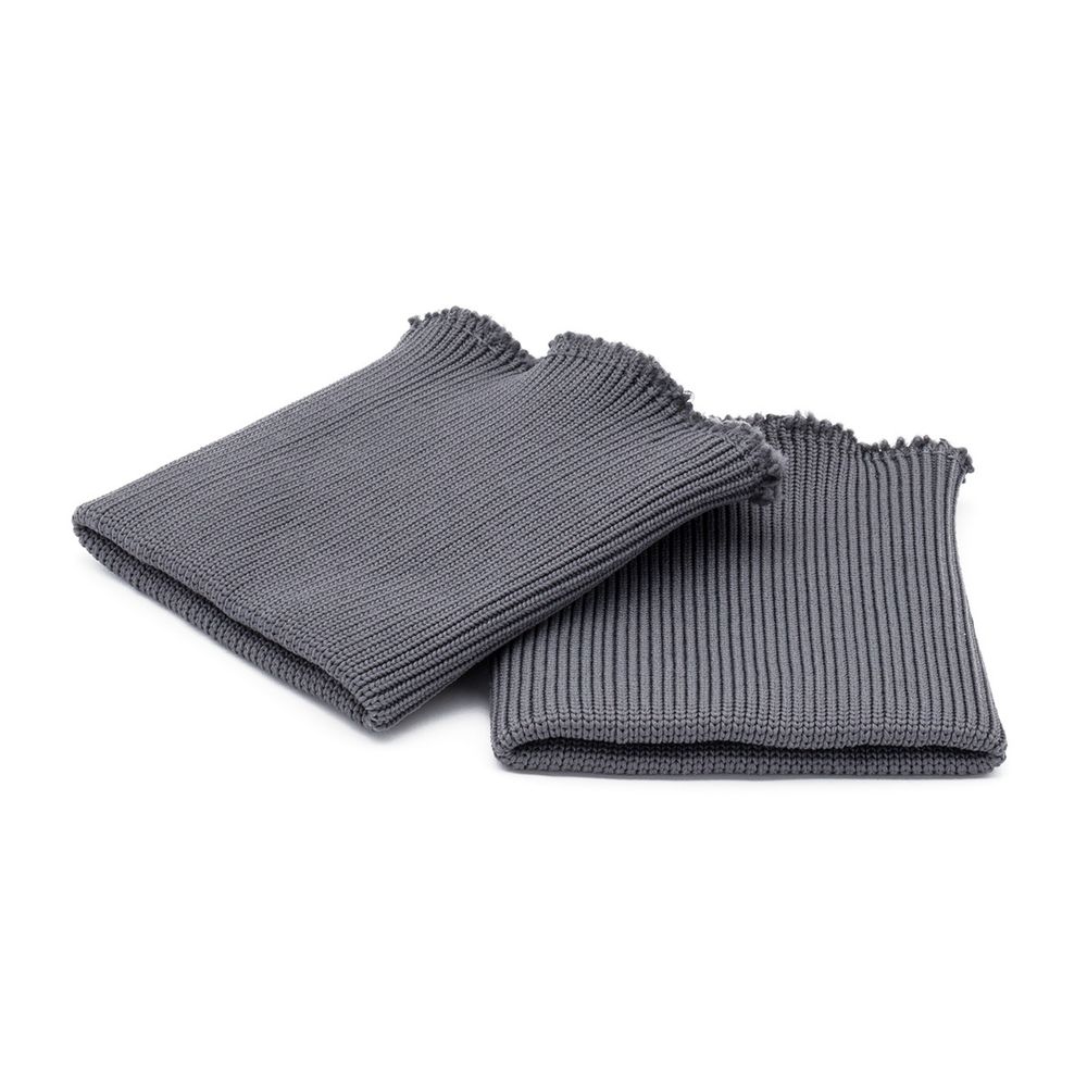 Манжеты трикотажные 9.0х9.5 см, 1 пара, средней плотности 14 кл, 1х1, 8123 серый