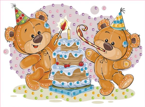 Мозаика 19.5х26.5 см, №23 Праздничный торт, Hobbius MDS-05