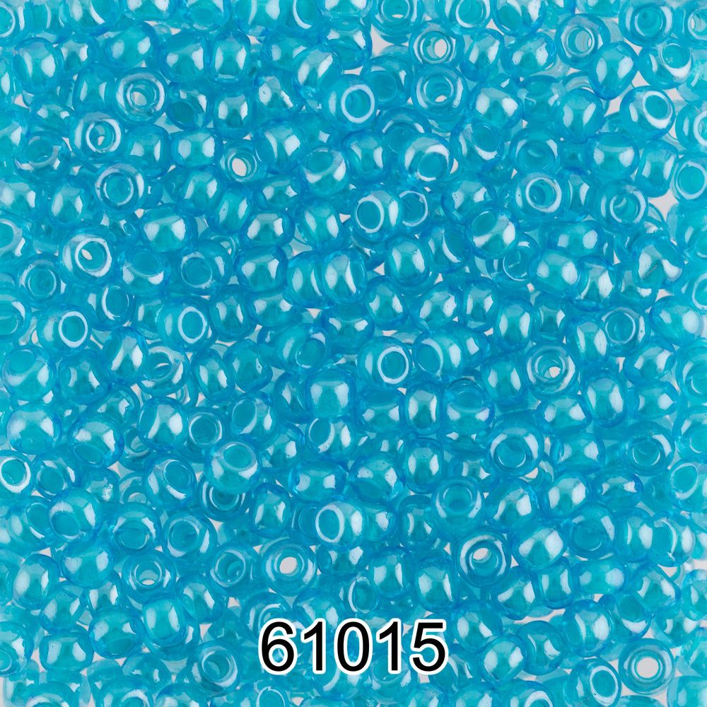 Бисер Preciosa круглый 10/0, 2.3 мм, 500 г, 61015 (Ф078) голубой