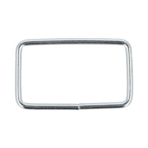 Рамка прямоугольная металл 30х15 мм, 100±5 шт, никель, Gamma KC-30