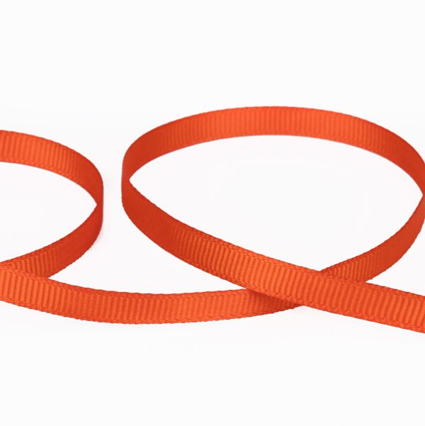 Лента репсовая (в рубчик) 6.0 мм / 45.5 метра, 047 рыжий, Gamma GR-06