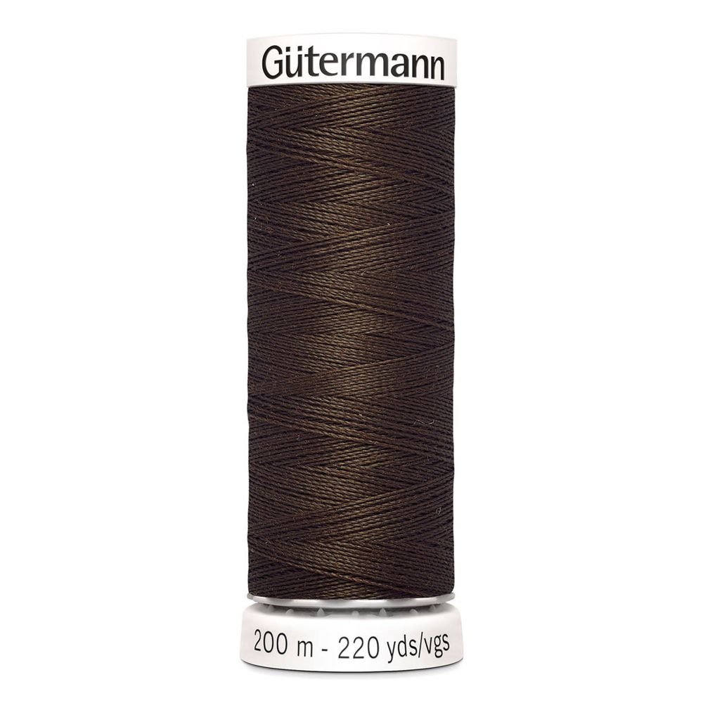 Нитки универсальные Gutermann Sew-all, 200м, 817 глубокий коричневый, 1 катушка