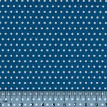 Ткань для пэчворка Peppy Бабушкин сундучок, рулон 112 см / 5 метров, БС-35 кр.горох я.синий, Peppy