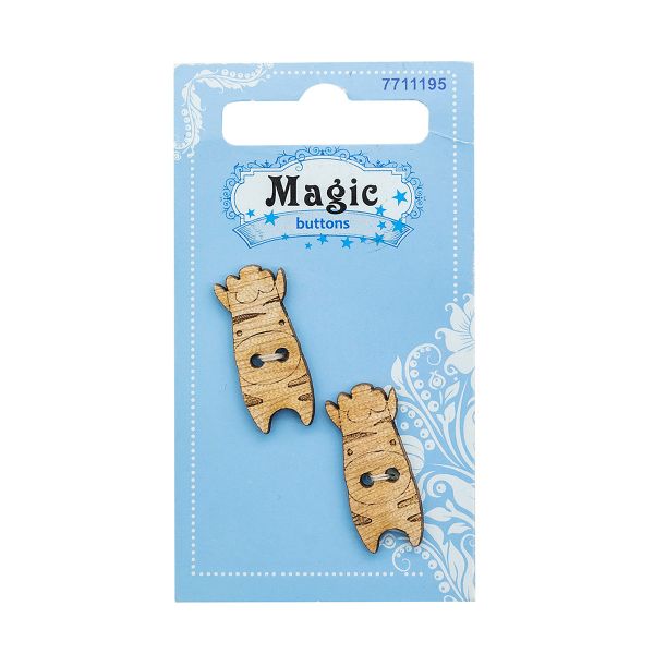 Украшения декоративные пуговицы Корова, 2 шт, Magic Buttons LW792-V47