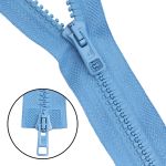 Молния трактор Arta Т6 (6 мм) 2 зам., разъем., 75 см, цв. 039 голубой, уп.5 шт