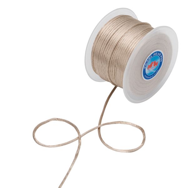 Шнур атласный корсетный ⌀2.0 мм / 50 метров, 3009 бежевый светлый