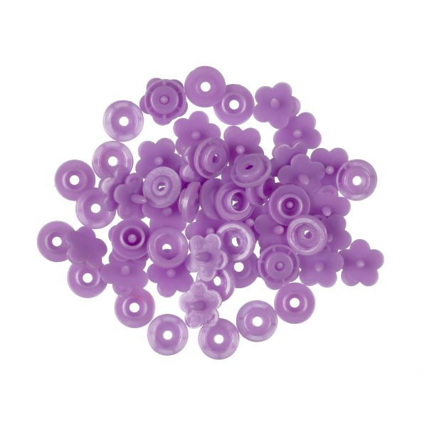 Кнопка рубашечная установочная пластик ⌀12 мм, 15 шт, 013 фиолетовый, Micron POM-12 FL