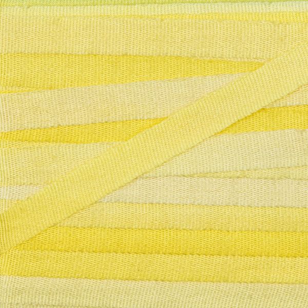 Лента (тесьма) шелковая 4.0 мм / 45.5±0.5 метров, M013 бл.желтый/св.желтый, Gamma SRM-4