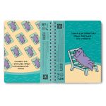 Тетрадь-перевертыш ученическая общая, A5 48 л. на гребне 65 г/м², белизна 100 %, 8 шт, клетка, 01178 Суббота или понедельник?, Светоч Т109