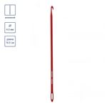 Крючок для вязания для нукинга металл ⌀4.0 мм, 16.5 см, в чехле красный, Gamma HY