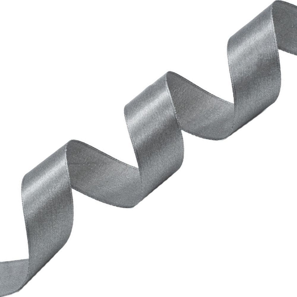 Лента атласная 1-сторонняя 25.0 мм / 22.86±1 метров, 153 т.серый, Globus