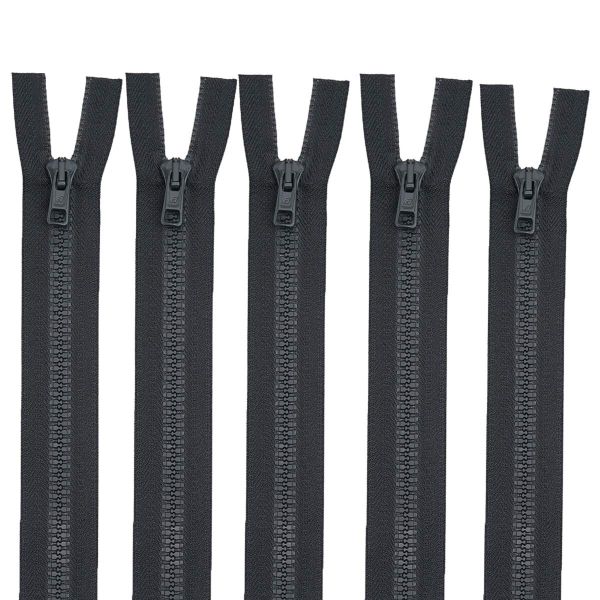 Молния трактор Arta Т6 (6 мм) 2 зам., разъем., 85 см, цв. 102 т.серый, уп.5 шт