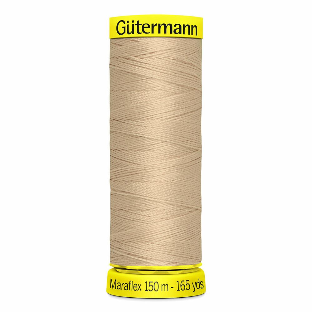 Нитки для трикотажа Gutermann Maraflex, 150м, 186 крем-брюле, 5 катушек