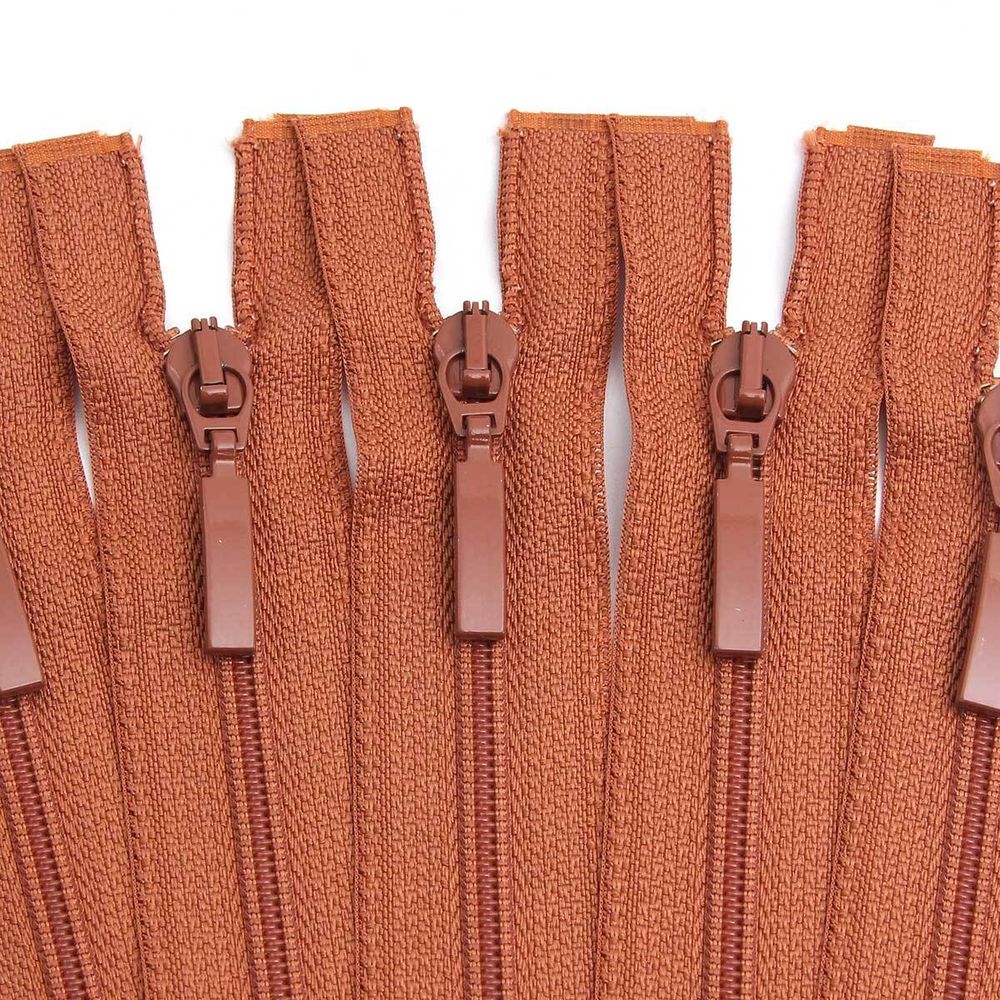 Молния спираль (витая) Arta Т5 (5 мм) 1 зам., разъем., 50 см, цв. 856 св.коричневый, уп.5 шт