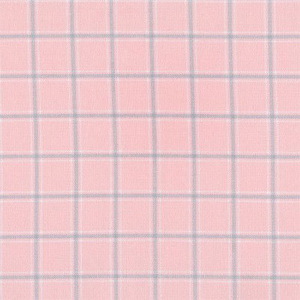 Ткань для пэчворка Peppy Brooklyn Plaid Flannel, отрез 100х110 см, 146 г/м², SRKF-17259-10 Pink, Robert Kaufman