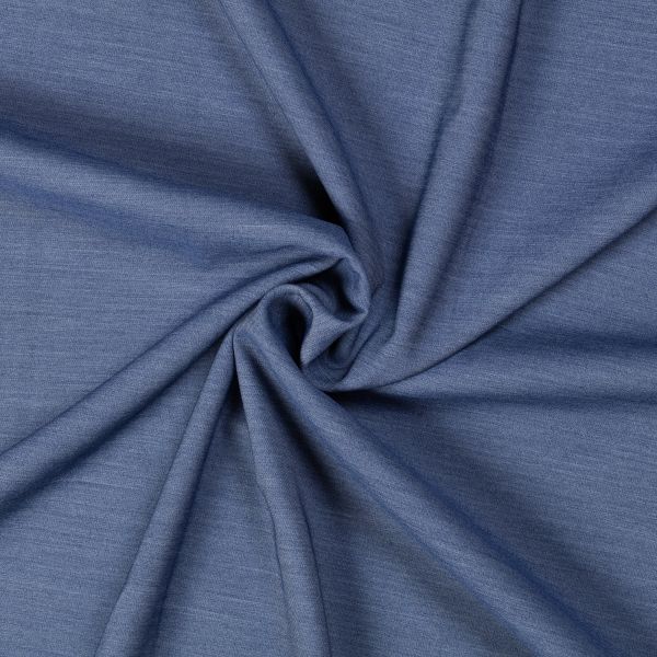 Ткань костюмная 200 г/м², 150х150±2 см, 24 дымчато-синий меланж/smoky blue melange, Gamma SUTF-005N