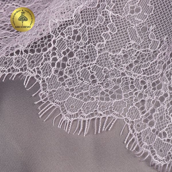 Кружево шантильи (реснички) 170 мм, A88 цв.F165 нежная сирень, 3 метра, Kruzhevo
