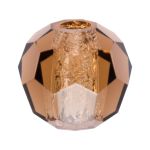 Бусины стекло ⌀4 мм, 24 шт, темно-коричневый/sm.topaz, Preciosa 451-19-602
