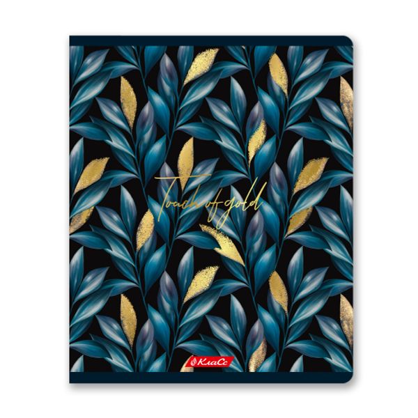 Тетрадь ученическая общая, матовая ламинация + тиснение золотой фольгой, A5+ 48 л. на скобе 65 г/м², белизна 100%, 10 шт, клетка в термоусадочной пленке, 000738 Созвездие успеха, Светоч 48ТЕТк-008