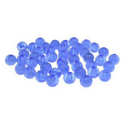 Бусины пластик ⌀8 мм, 20 г, цв. 70+/-4 шт Astra&Craft, цв. 043 св.синий