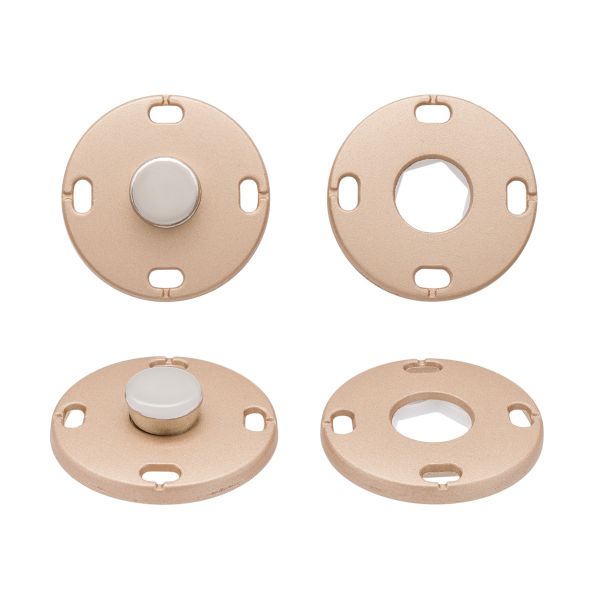 Кнопка пришивная металл ⌀21.0 мм, 10 шт, золотой, KN11