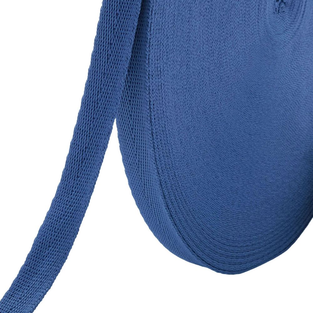 Тесьма (лента) киперная 15 мм / 50 метров, 3 г/м, 100% полиэфир, 18 джинс