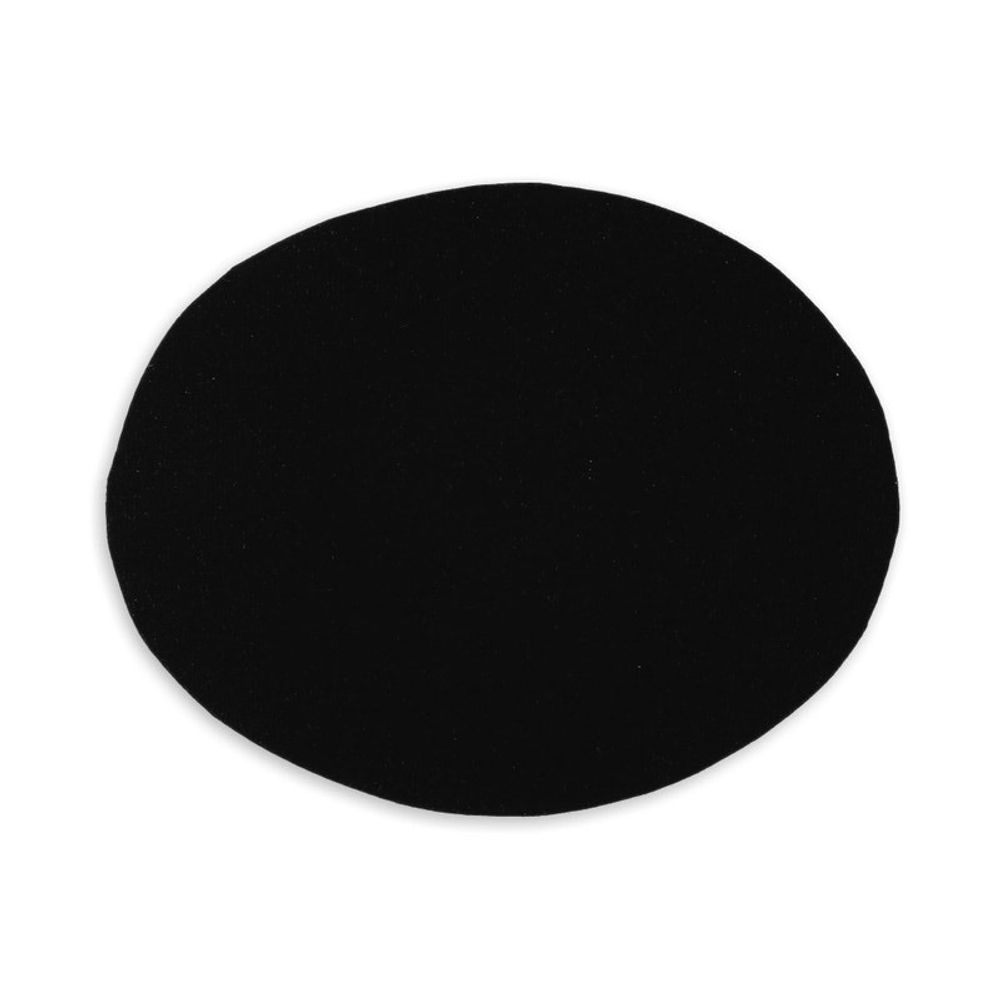 Термоаппликация, овал №1 13х10 см, 2 шт, 1-01-06 бархат черный, Blitz