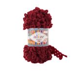 Пряжа Alize (Ализе) Puffy Fine / уп.5 мот. по 100 г, 14м, 107 вишня A