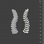 Нож для вырубки 2.3х7.2 см, Веточка, Mr.Painter DICUT-M0004