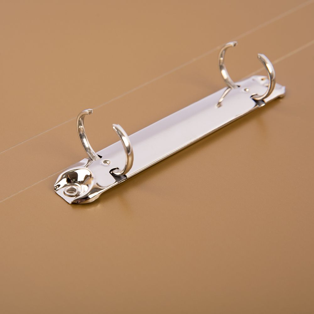 Папка на 2 О-кольцах A4 700 мкм 25 мм, 4 шт, d-20 мм, золотой new EC211300128, Expert Complete