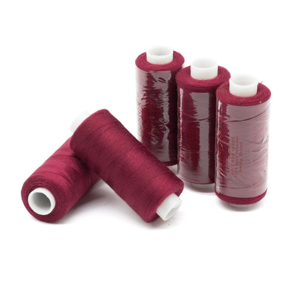 Нитки швейные бытовые Bestex 40/2, 365 м (400 ярд) / 10 кат., 246 вишневый