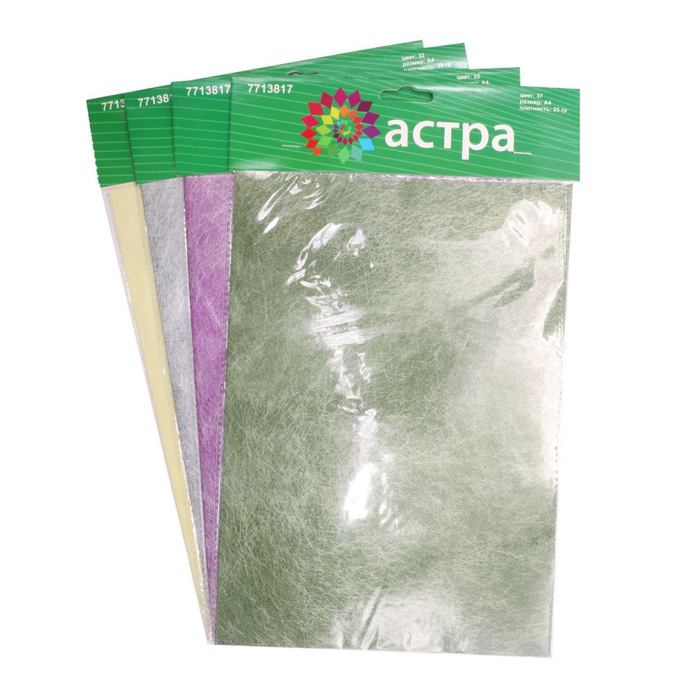 Декоративный нетканый материал для упаковки, рукоделия, флористики, 40 шт А4 /TOS/