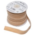 Лента бархатная (тесьма) эластичная 20.0 мм / 16.5±0.5 метра, №606 (13-1013) бежевый, Blitz VRE-20